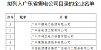 第六批46家！廣東擬列入售電公司目錄企業(yè)公示（附前五批）