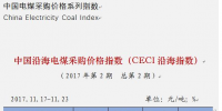 中國沿海電煤采購價格指數(shù)（<font color=