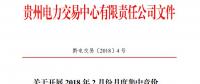 10億千瓦時 貴州《關于開展2018年2月份月度集中競價、掛牌交易的通知》