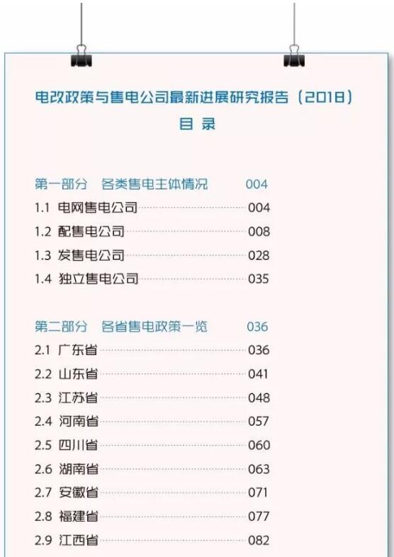 1、《關(guān)于開展2018年山東省電力企業(yè)信用評價工作的通知》  山東省電力企業(yè)協(xié)會日前發(fā)布了《關(guān)于開展2018年山東省電力企業(yè)信用評價工