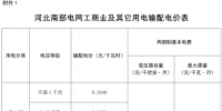 河北調電價：南網(wǎng)工商業(yè)及其他電價降低0.22分/千瓦時