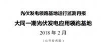 大同一期光伏發(fā)電領(lǐng)跑基地運(yùn)行監(jiān)測月報(bào)發(fā)布 各大企業(yè)表現(xiàn)如何？