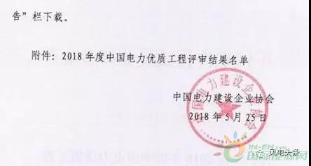 7個(gè)風(fēng)電工程獲獎(jiǎng)！2018中國(guó)電力優(yōu)質(zhì)工程評(píng)審結(jié)果名單出爐！（附詳細(xì)名單）