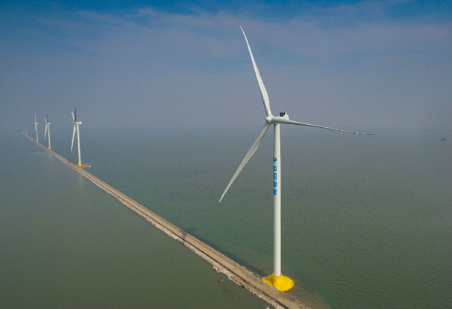 天津南港海上風電項目首批機組并網發(fā)電