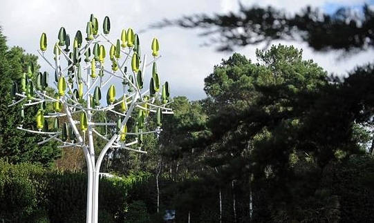任何風向都可以運作的風力發(fā)電人造樹