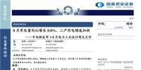 中電聯(lián)發(fā)布1-8月電力工業(yè)運行簡況點評：8月用電量同比增長8.8% 二產用電增速加快