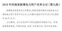 971家！河南公示2018年新增<font color=