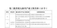 安徽省第三批重大新興產(chǎn)業(yè)工程和重大新興產(chǎn)業(yè)專項名單發(fā)布