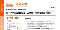 2019年電力設(shè)備行業(yè)十大猜想：配網(wǎng)或醞釀?lì)愃铺馗邏旱耐顿Y機(jī)會