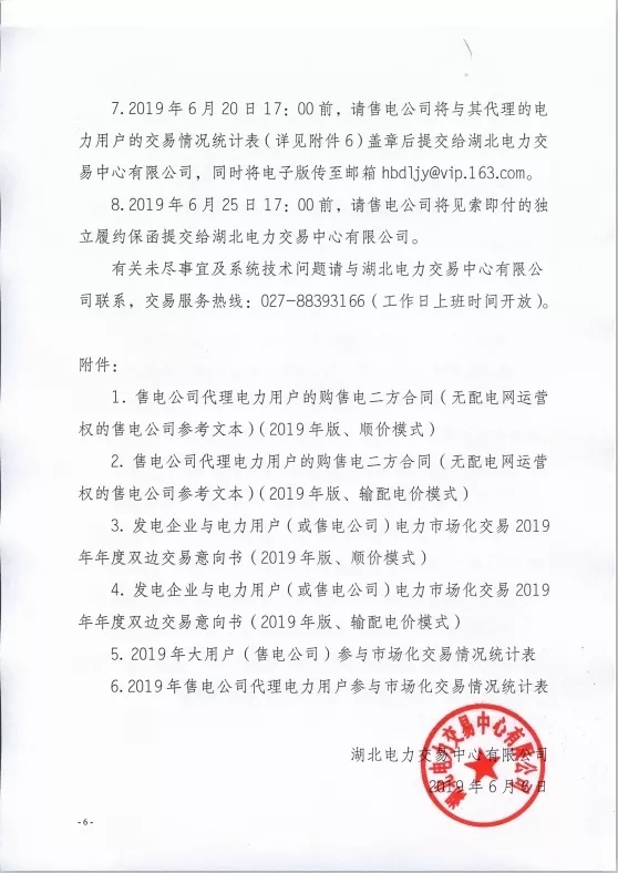 2019年湖北省年度電力市場(chǎng)化交易展開(kāi)
